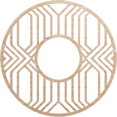 Ekena Millwork Empire Wood Fretwork Pierced Ceiling Medallion, Alder, 26"OD x 9 1/2"ID x 3/8"T CMWP26X26X0375EPAL